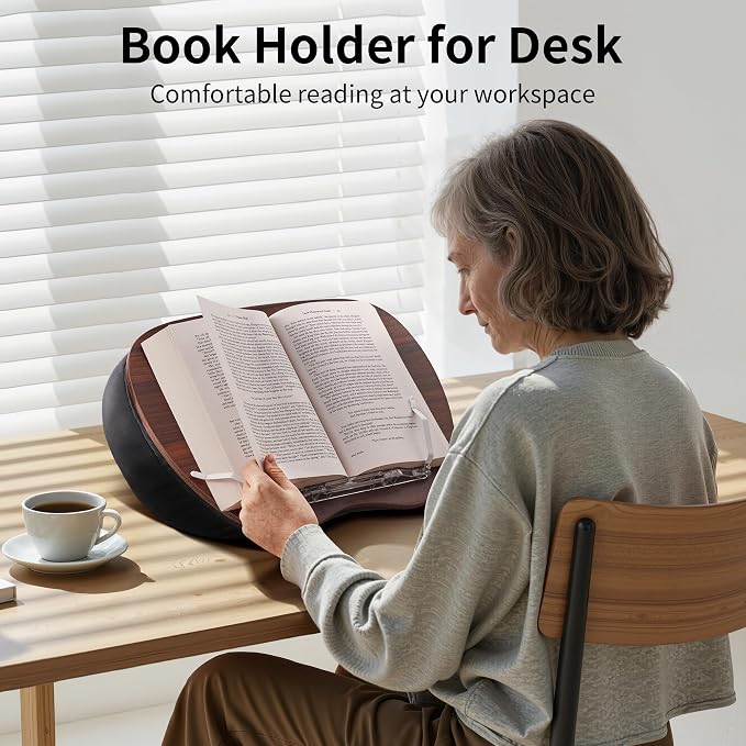 JARLINK Lap Beanbag Book Stand, Hands-Free Reading Pillow Stand - Image 6
