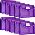 Epakh 10 Pieces Plastic File Folders Envelope Expanding File Wallet Organizer by Epakh