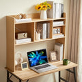 Nromant Desktop Bookshelf, Wooden Desk Storage Hutch by Nromant