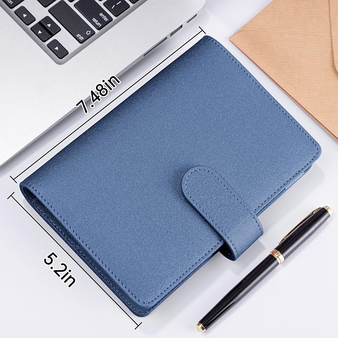 Antner A6 Notebook Binder Refillable 6 Ring Budget Binder Cover - Image 5