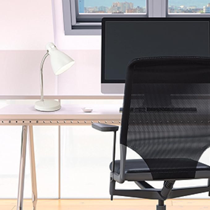 Newhouse Lighting Oxford White Metal Flexible Classic Goose Neck Design Desk or - Image 4