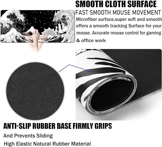 TEDNETGO Extra Large Mouse Pad, Gaming Mouse Pad, Waterproof Extra Large - Image 3