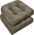 downluxe Chair Cushions for Dining Chairs 2 Pack, Tufted Indoor Chair Pads by Downluxe