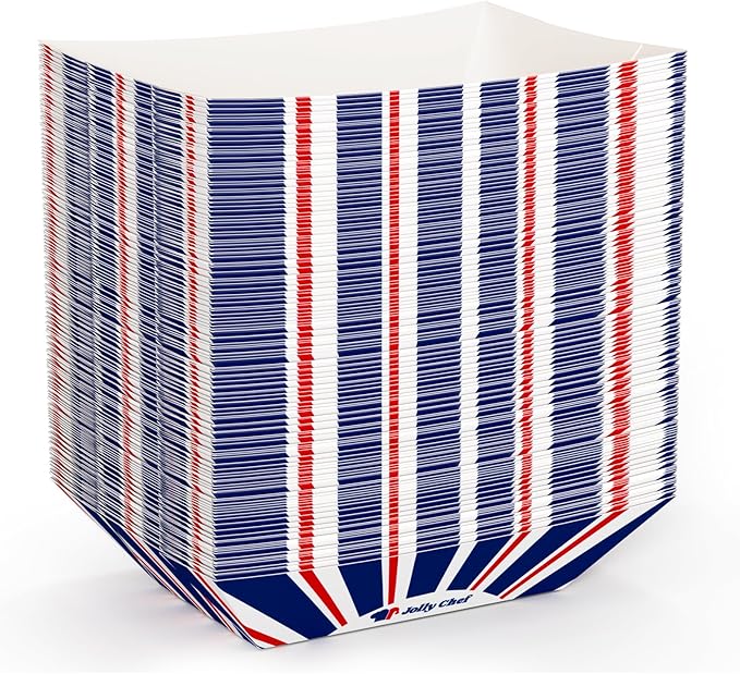 JOLLY CHEF Disposable Paper Food Trays, Paper Food Boats by JOLLYCHEF