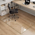 Office Chair Mat for Carpet，30"x48" Heavy Duty Tempered Glass Office Chair Mat by MYSUNORIA