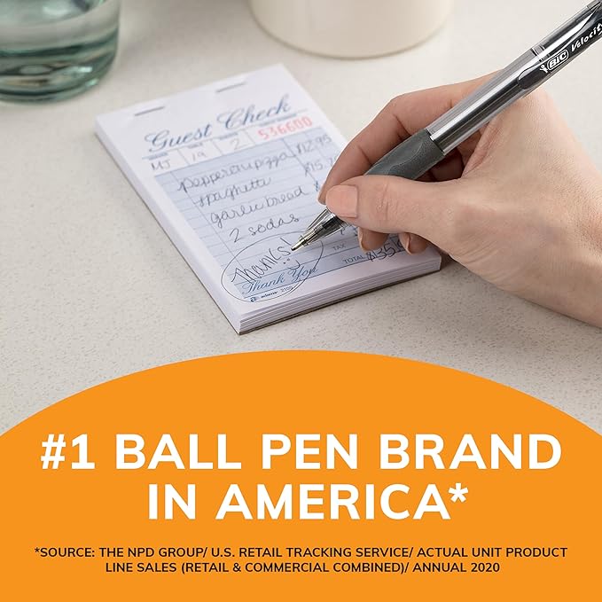 BIC Glide Bold Black Ballpoint Pens, Bold Point, 36-Count Pack, Retractable - Image 4