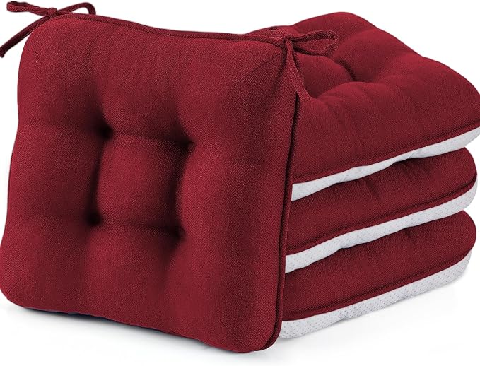 BETU Chair Cushions for Dining Chairs Set of 4, Thick Kitchen Table Chair Pads by BETU