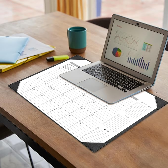 Desk Calendar 2026-2027 with Desk Mat – 22" x 17" Large Desk Pad Calendar Runs - Image 3
