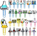 30 PCS Science Paper Clips Metal Paperclip Large Size Paper Clip Cute Bookmark by Pabucle