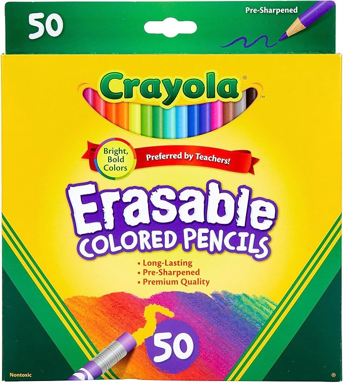 Crayola Erasable Colored Pencils, Back to School Supplies by Crayola