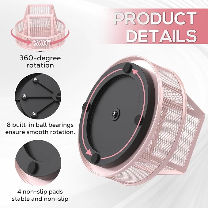 YINGHUA Metal Mesh Desk Organizer - Image 4