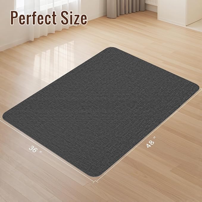 Wansimoo Office Chair Mat for Hardwood and Tile Floor, Heavy Duty Computer - Image 2