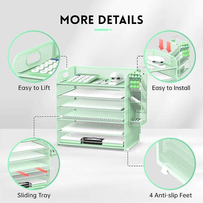 SUPEASY 6 Tier Desk Organizer - Image 3