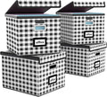 Decorative File Organizer Boxes Office Document Storage by Huolewa