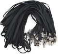 Bird Fiy 50 Pcs Cotton Lanyards Bulldog Clip 32-inch Flat Braid Neck Lanyard by BirdFiy