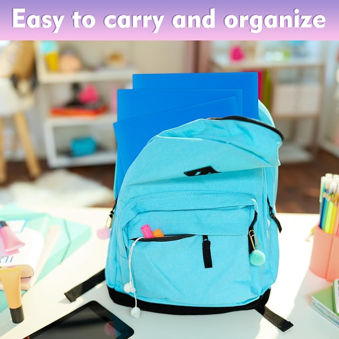 pmybupo Blue Plastic Folders - Image 5