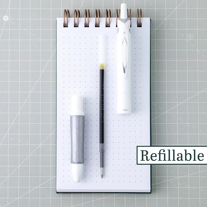 Pilot Acroball PureWhite Advanced Ink Refillable & Retractable Ball Point Pens - Image 5