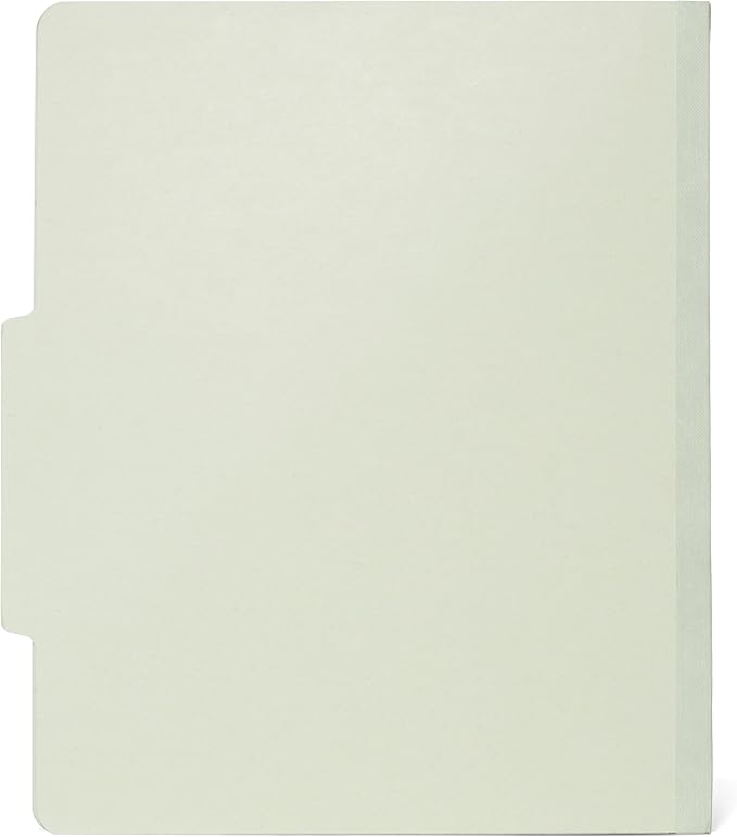 10 Letter Size Gray Green Classification Folders - Image 4