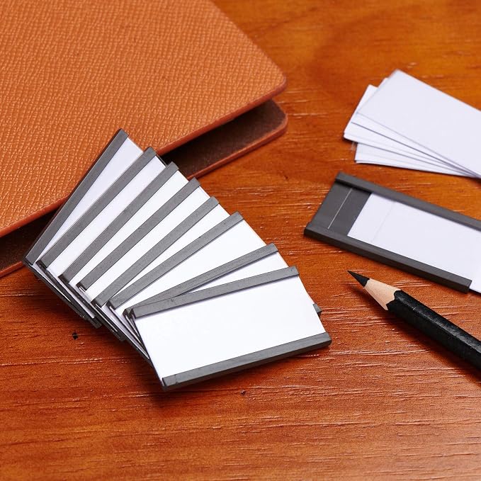 Magnetic Label Holders with Magnets, Data Card Holders with Clear Plastic - Image 6
