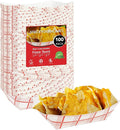 Extra Small Paper Food Boats – 0.5 lb Disposable Red & White Checkered Paper by StockYourHome