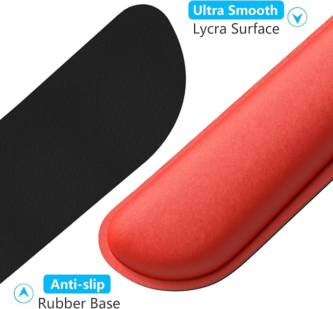 Dapesuom Enlarge Keyboard Wrist Rest, Memory Foam Wrist Cushion - Image 4