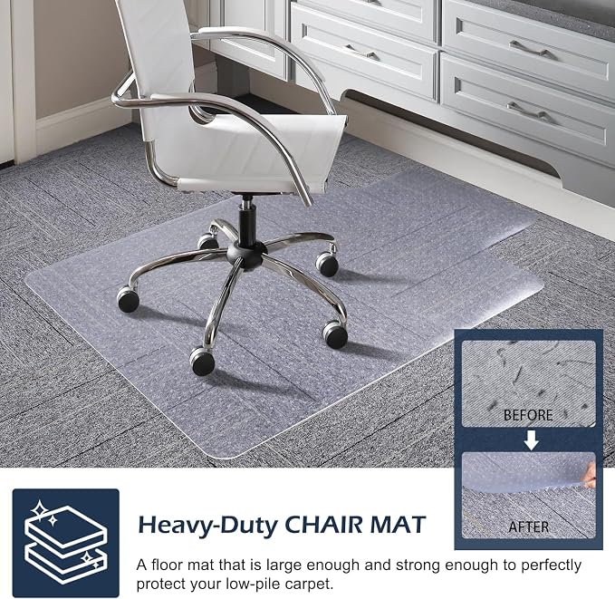 SALLOUS Chair Mat for Carpet, Gaming Chair Mat for Carpeted Floors, Floor - Image 5