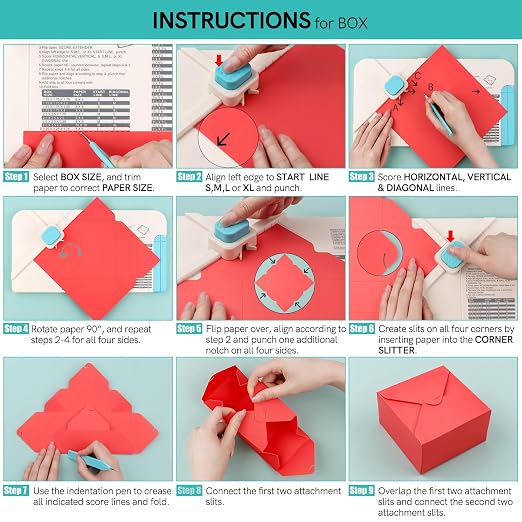 BAOFALI 3-in-1 Punch Board for Envelopes Gift Boxes Bows - Image 4