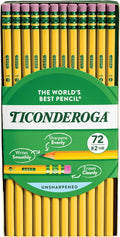 Ticonderoga Wood-Cased Pencils, Unsharpened, 2 HB Soft by Ticonderoga