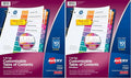 Avery 10 Tab Dividers for 3 Ring Binders, Customizable Table of Contents by Avery