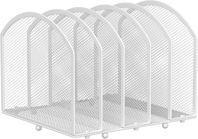 MINDEPOT Desk File Organizer 5 Sections Desktop Organizer File Sorter Office by MINDEPOT