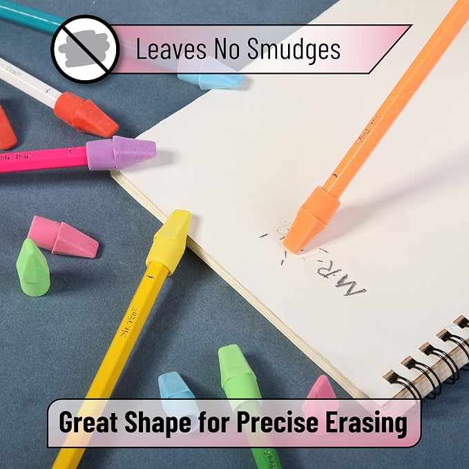Mr. Pen- Pencil Erasers Toppers, 120 Pack, Latex Free, No Smudge | Mr Pen - Image 5