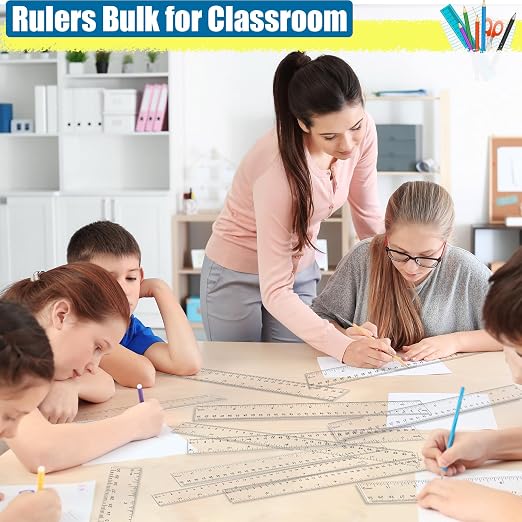32 Pack Clear Ruler 12 Inch Bulk - Image 6