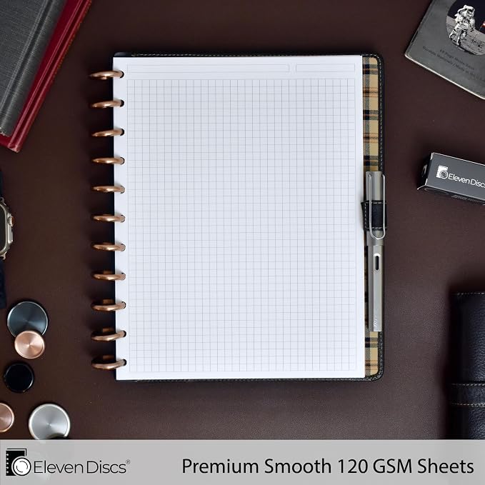 Eleven Discs Discbound Paper, Letter Size Square Grid Sheets - Image 2