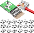 84 Pack Metal Pencil Sharpeners Bulk 2 Hole Dual Size Standard & Jumbo Aluminum by Outus