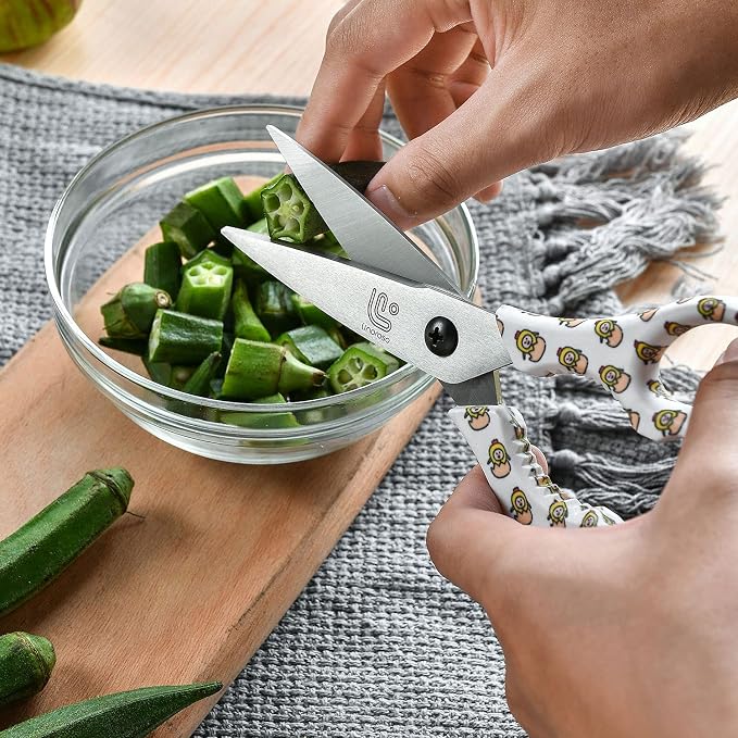 Linoroso Kitchen Scissors Heavy Duty Kitchen Shears - Image 4