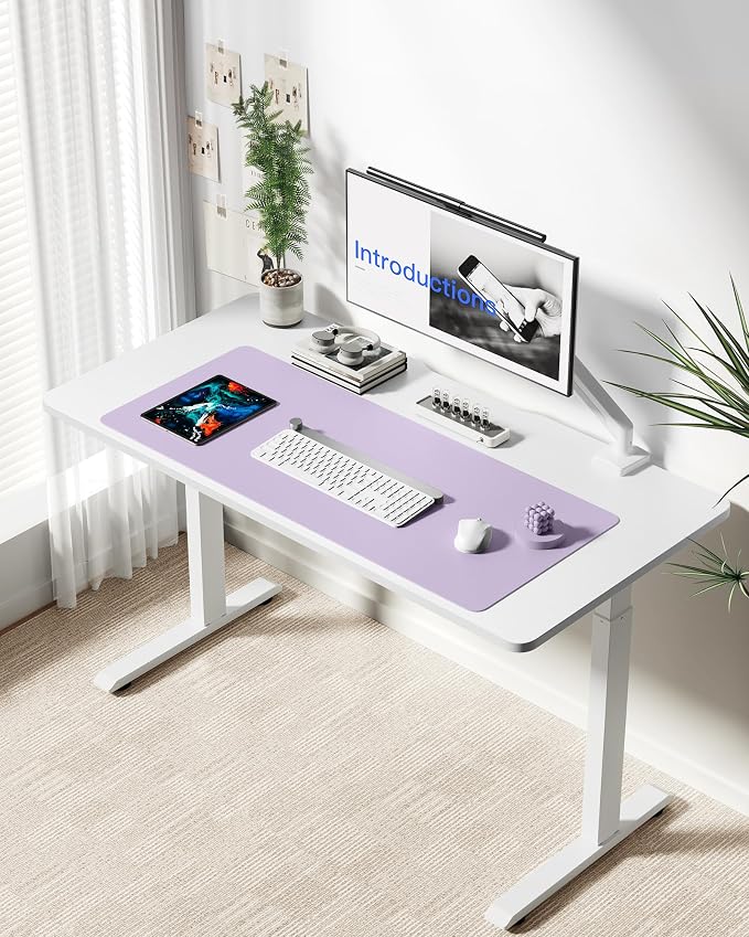 YSAGi Leather Desk Protector, Office Mat, Large Mouse Mat, Non-Slip PU Leather - Image 2