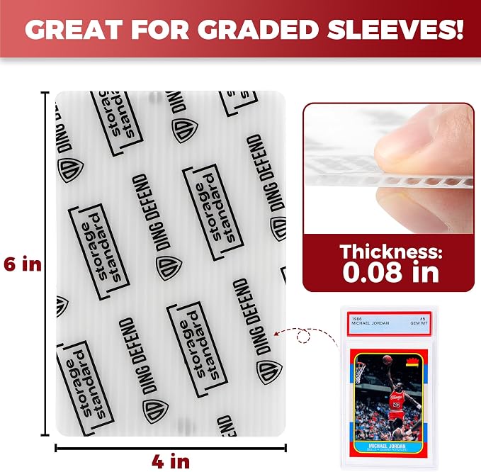 Card Protectors Trading Cards Shipping Supplies, Plastic Semi Rigid Card Holder - Image 3