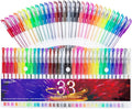 TANMIT Glitter Gel Pens, 33 Colors Neon Glitter Pens Set Gel Art Markers by Createsomethingwonderfultoday
