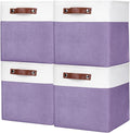 Bagnizer Collapsible Fabric Storage Cubes 11x11 Cube Storage Bins, 4 Pack by Bagnizer