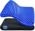 Gel Seat Cushion for Long Sitting Hip Pain, 20x20inch Jumbo Thick Soft & by Helishy