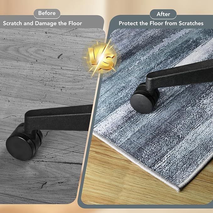 Office Chair Mat for Hardwood Floor&Tile Floor, Under Desk Rug for Rolling - Image 4