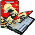 Red Sky Waves A4 Clipboard by Unknown