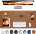 Leather Desk Pad Blotter, Mouse Pad, Office Desk Mat, Non-Slip PU Leather Desk by AFIING