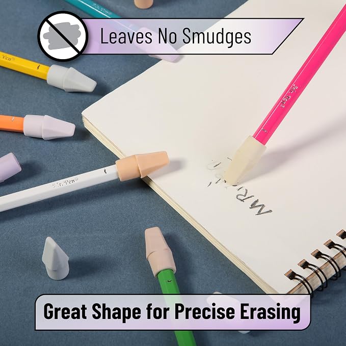 Mr. Pen- Pencil Erasers Toppers, 120 Pack, Latex Free, No Smudge | Mr Pen - Image 5