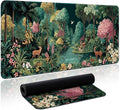 Aesthetic Desk Mat, Cute Enchanted Forest Desk Pad Protector by Zotia