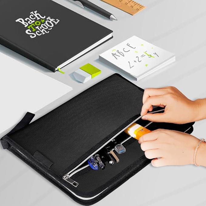 Fireproof Safe Accordion File Organizer Bag Folder, Waterproof Expanding Filing - Image 6