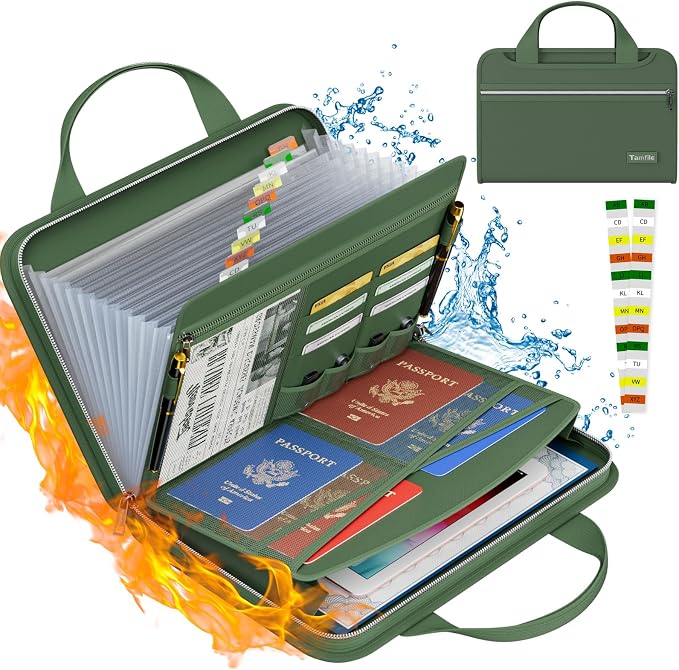 Tamfile Fireproof Accordion File Organizer by Tamfile