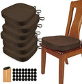 BUYUE Thickened 2.5" Dining Chair Cushions Set of 6, U-Shape High Density Foam by BUYUE