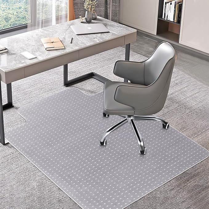 BesWin Office Chair Mat for Carpets, Heavy Duty Computer Desk Floor Mat for by BesWin