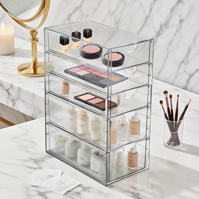 Prsildan Hair Accessories Organizer Acrylic Drawer - Image 2